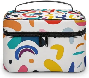 Foldable Travel Luggage Bag for Men And Women, Dry And Wet Separation Portable Travel Luggage Bag, Curves And Shapes Printed Waterproof Sports Luggage Bag, Fitness Bag
