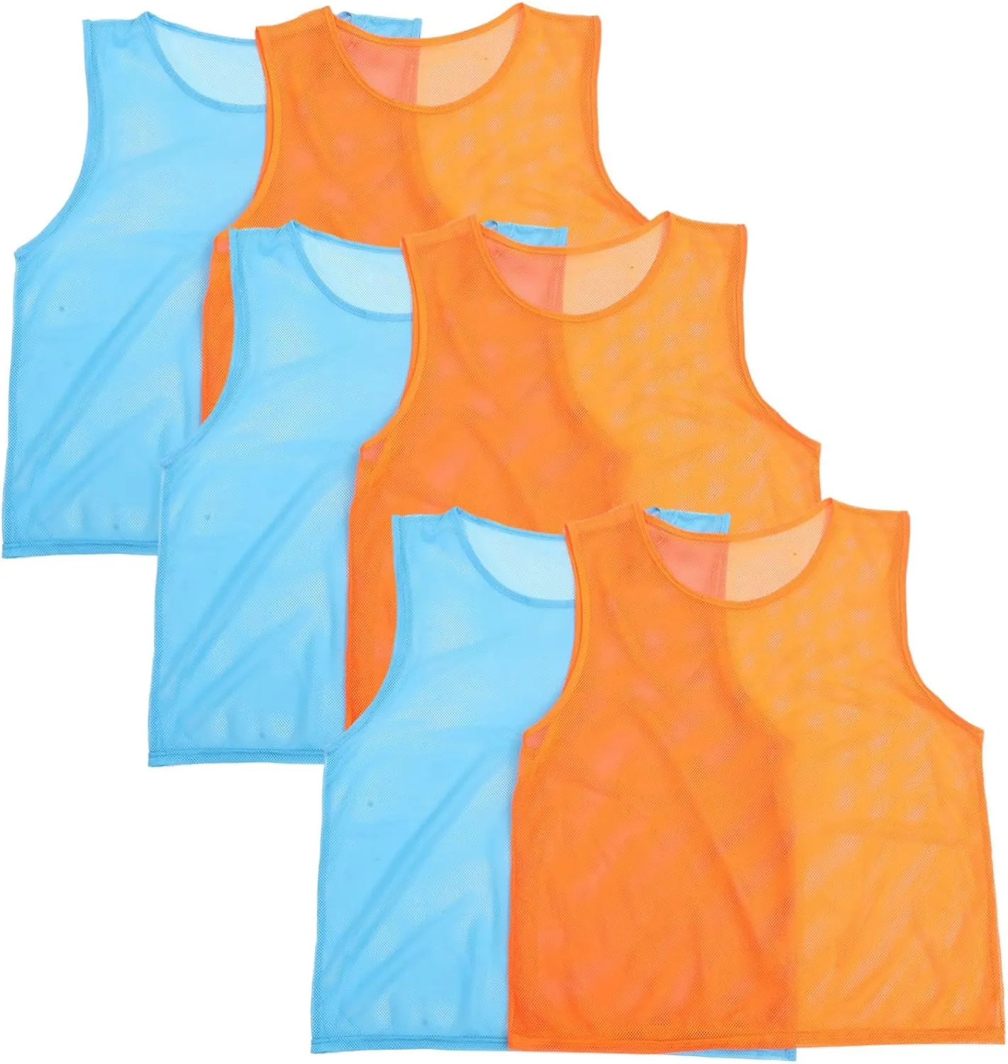 Football Soccer Athletes' Pack Breathable Pinnies Vests Sturdy Lightweight Quick Dry Training Vest