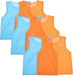 Football Soccer Athletes' Pack Breathable Pinnies Vests Sturdy Lightweight Quick Dry Training Vest