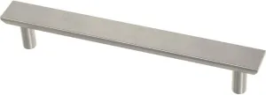 Franklin Brass Simple Chamfered (10-Pack) Cabinet Handles 5-1/16' Hole Center Brushed Nickel Kitchen Drawer Pulls Dresser, Furniture Hardware P40846K-SN-C