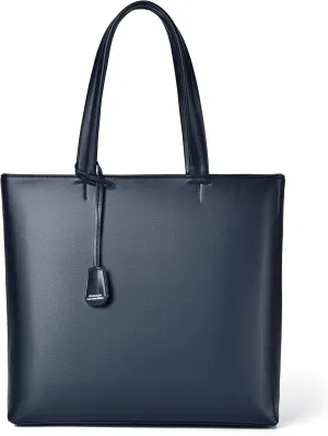 FSD.WG Men's Tote Bag,Business Bag, Leather Briefcase,Elegant Leather,Large Capacity,Black