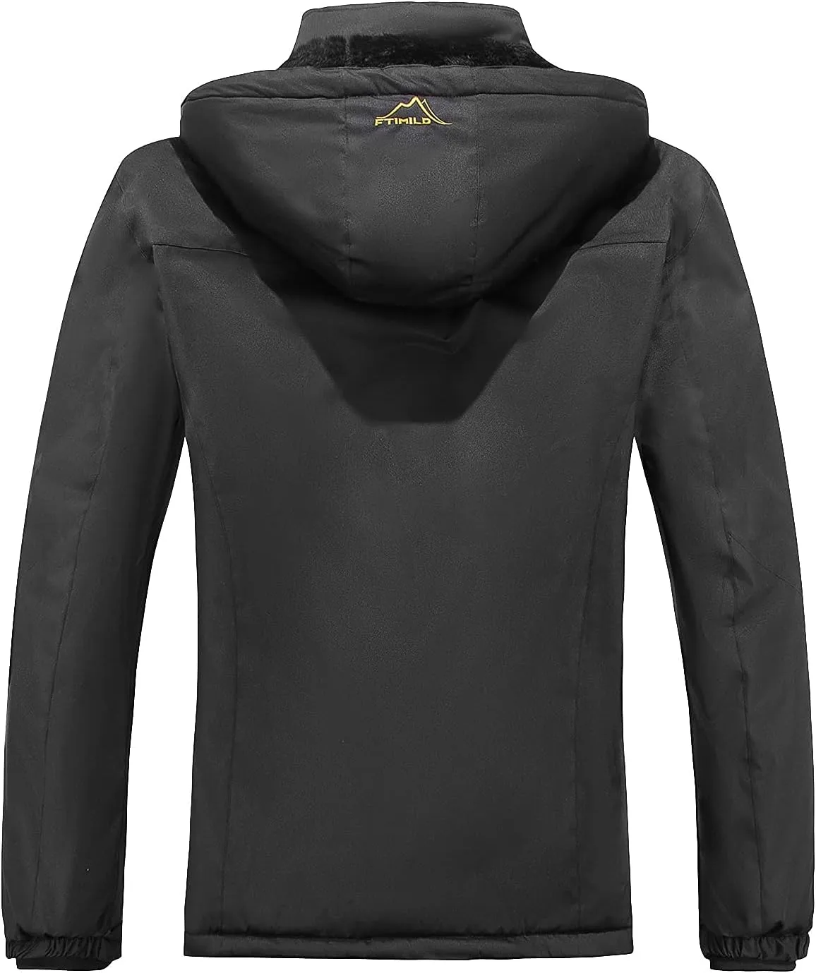 FTIMILD Men's Waterproof Ski Snow Jacket Warm Winter Fleece Coats Raincoats With Multi-Pockets