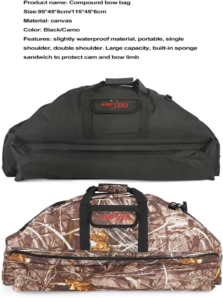 FUNTRESS Archery Lightweight Portable Carrying Bow Case for All Your Accessories Compound Bow Hunting Target Practice Bag