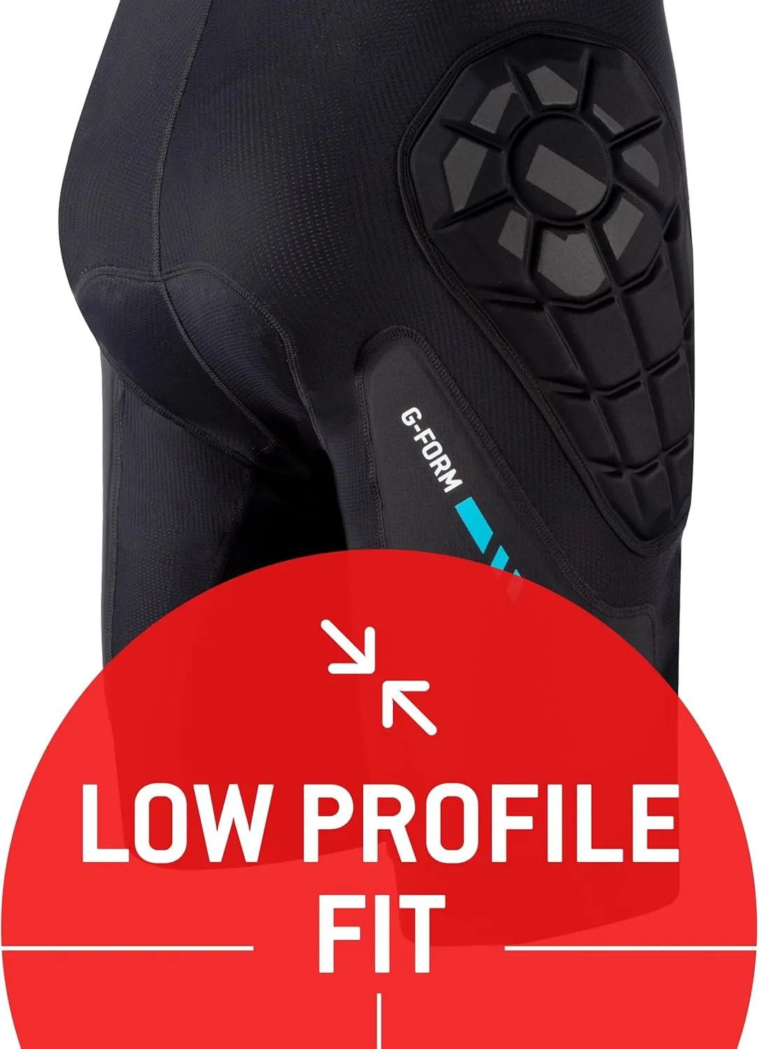 G-Form MX Shorts with Chamois - Padded Protective Shorts for Mountain Biking & Moto Sports - Breathable Compression Shorts