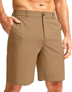 G Gradual Men's Casual Shorts 9" Lightweight Golf Shorts for Men Stretch with 3 Pockets Quick Dry Breathable Work Shorts