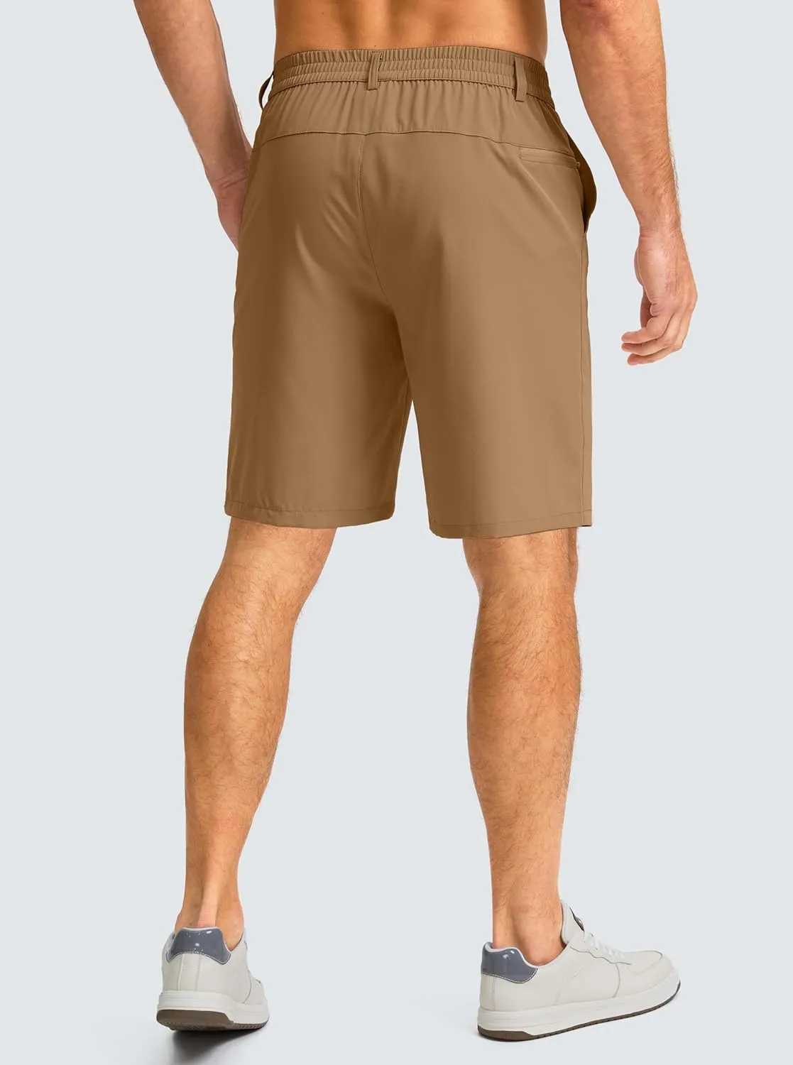 G Gradual Men's Casual Shorts 9" Lightweight Golf Shorts for Men Stretch with 3 Pockets Quick Dry Breathable Work Shorts