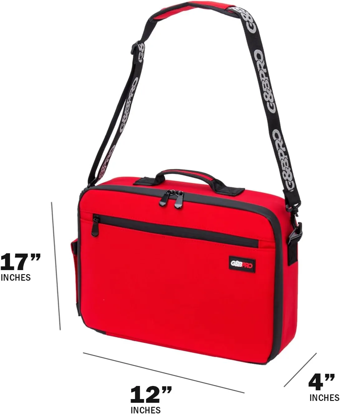 G&BPRO Crossbody Briefcase with Extending Tray System | All-in-one Mobile Workstation Travel Bag