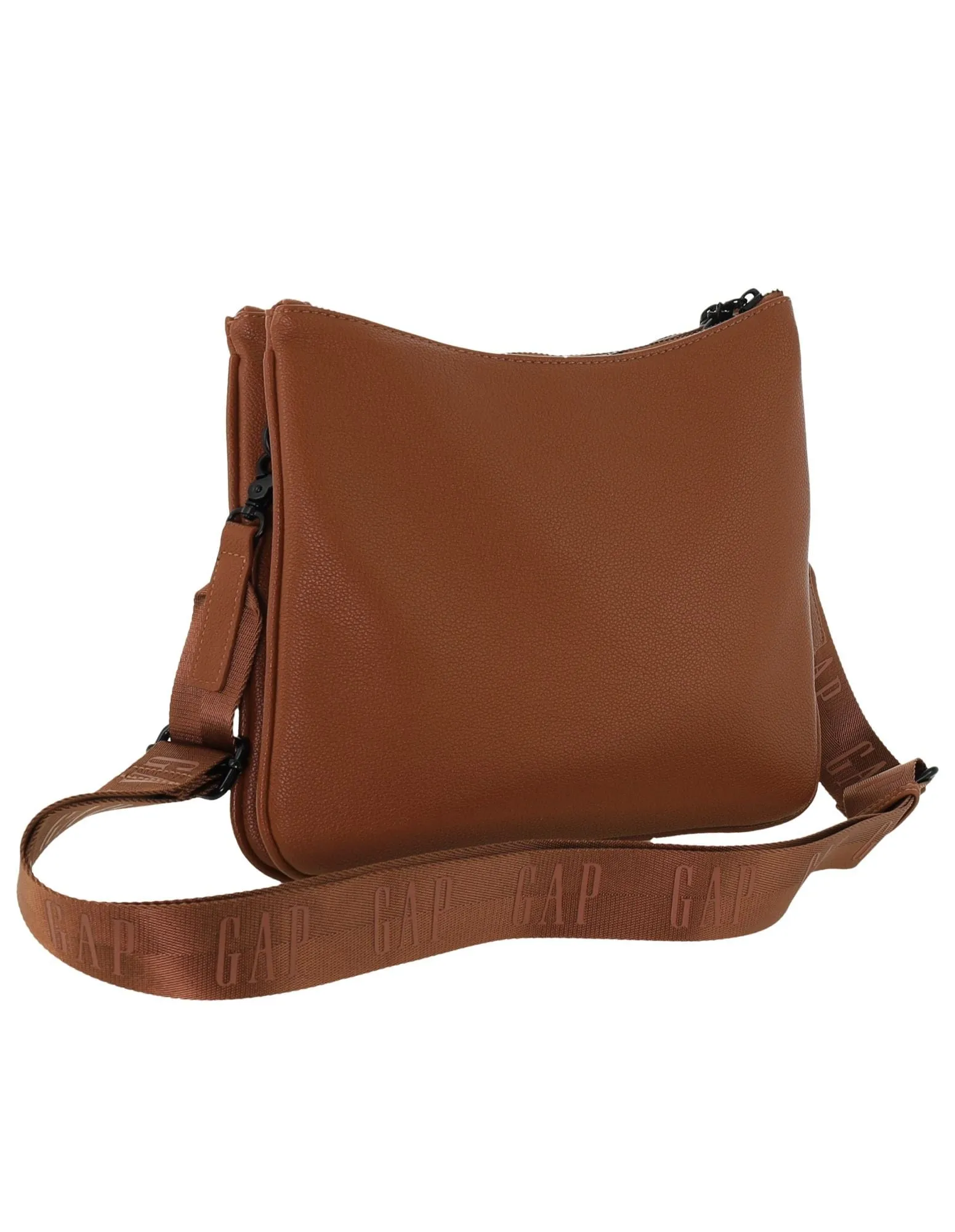 GAP Ladies Vegan Leather Classy Crossbody Bag in Tan
