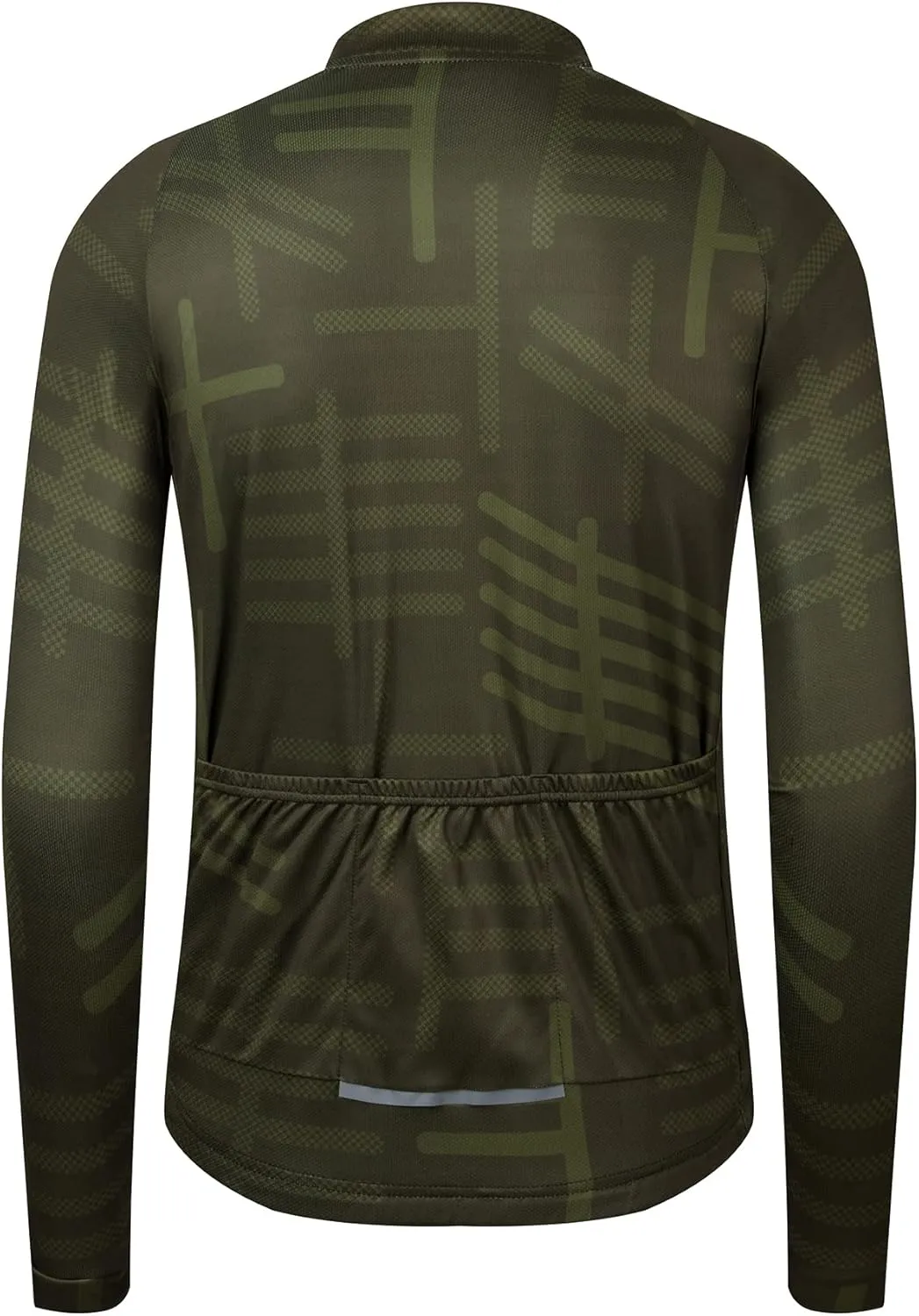 GCRFL Men's Cycling Jersey Long Sleeve Biking Shirt with 3 1 Zipper Pocket Breathable Quick Dry Bicycle Jersey