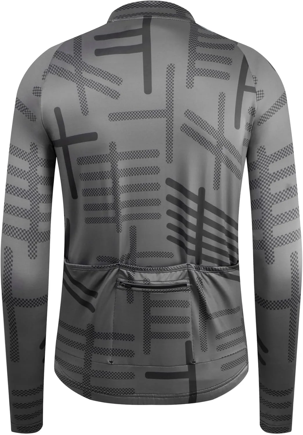 GCRFL Men's Cycling Jersey Long Sleeve Biking Shirt with 3 1 Zipper Pocket Breathable Quick Dry Bicycle Jersey