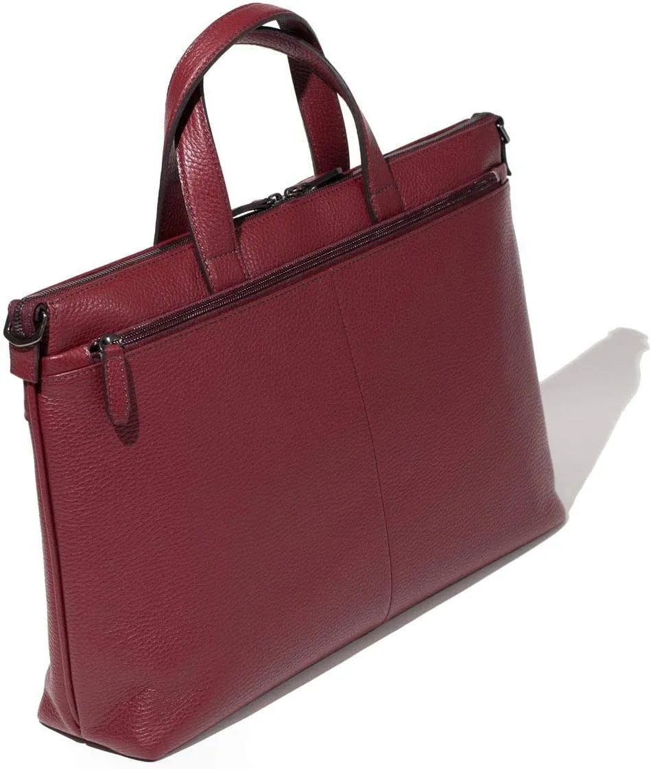 Genuine Leather Business Bag B4 Just Ina, Made In Japan, No.630503