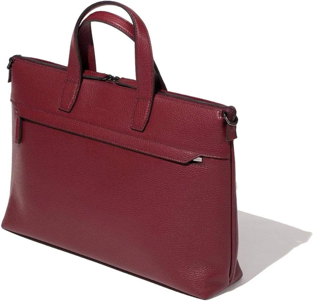 Genuine Leather Business Bag B4 Just Ina, Made In Japan, No.630503