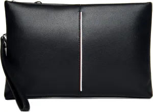 Genuine Leather Clutch Bag for Men Handbag Wrist Bag Business Large Purse Envelope Bag