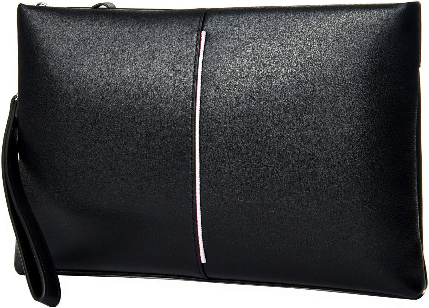 Genuine Leather Clutch Bag for Men Handbag Wrist Bag Business Large Purse Envelope Bag
