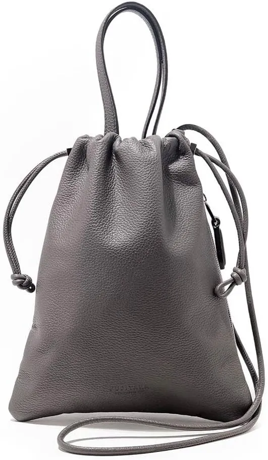 Genuine Leather Drawstring Mini Bag 2WAY Fi, Made In Japan, No, Made In Japan, No.658901