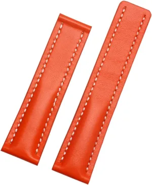 Genuine Leather Strap For Breitling watch Band cow leather bracelet with Deployment buckle 22mm 24mm WatchBands