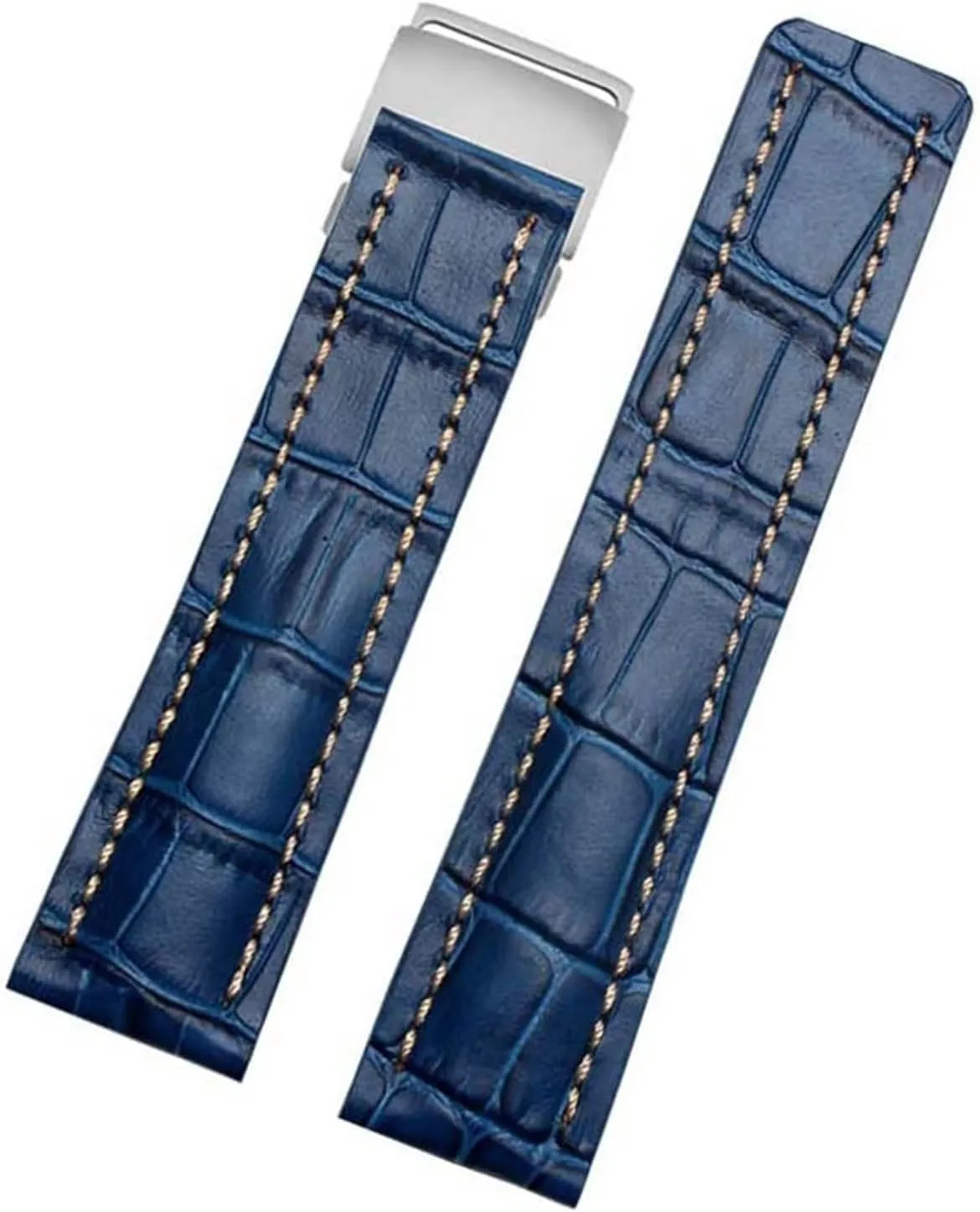 Genuine Leather Strap For Breitling watch Band cow leather bracelet with Deployment buckle 22mm 24mm WatchBands