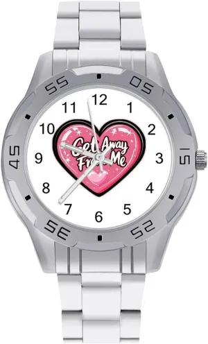 Get Away from Me Simple Stainless Steel Band Business Watch Dress Wrist Unique Luxury Work Casual Waterproof Watches