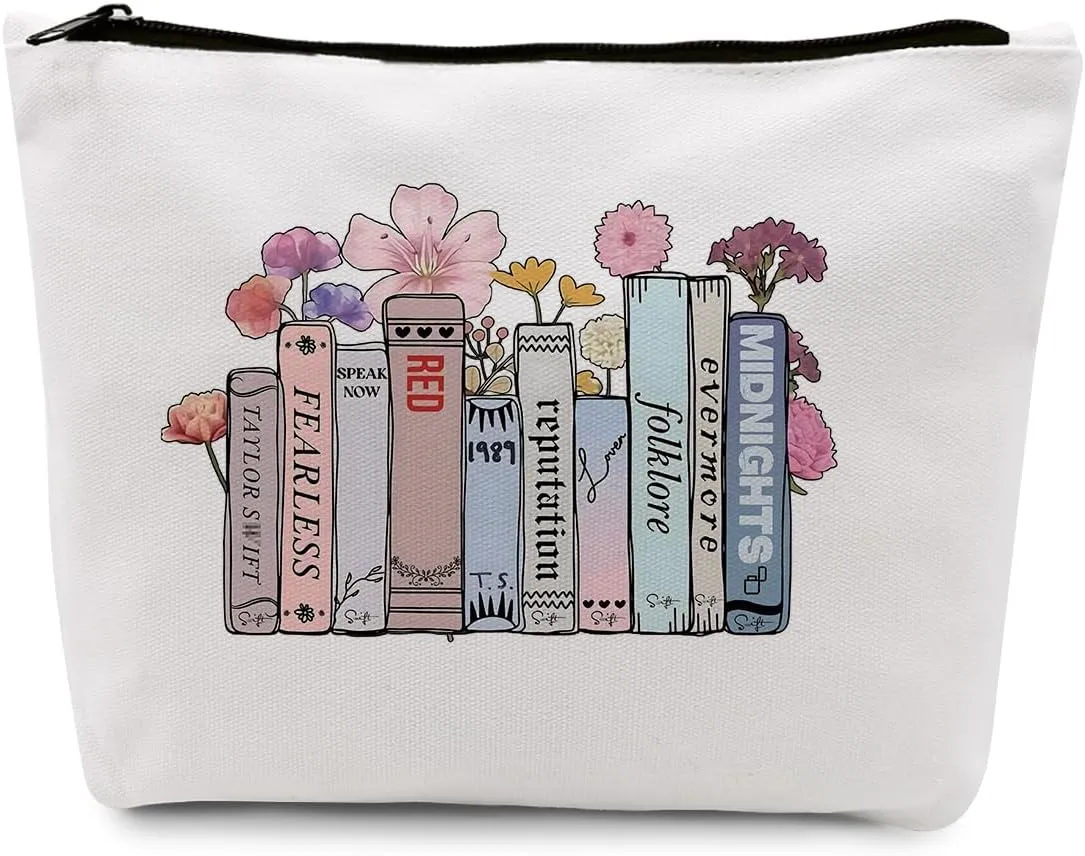 gfuhlre Version Makeup Bag Travel Toiletry Bag for Women Music Gift Fans Song Lyrics Gift Merchandise for Fans Friends Daughter Girls Sister, Friendship Birthday Christmas Gift Ideas-2