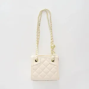 Girls Classic Cream Shoulder Bag