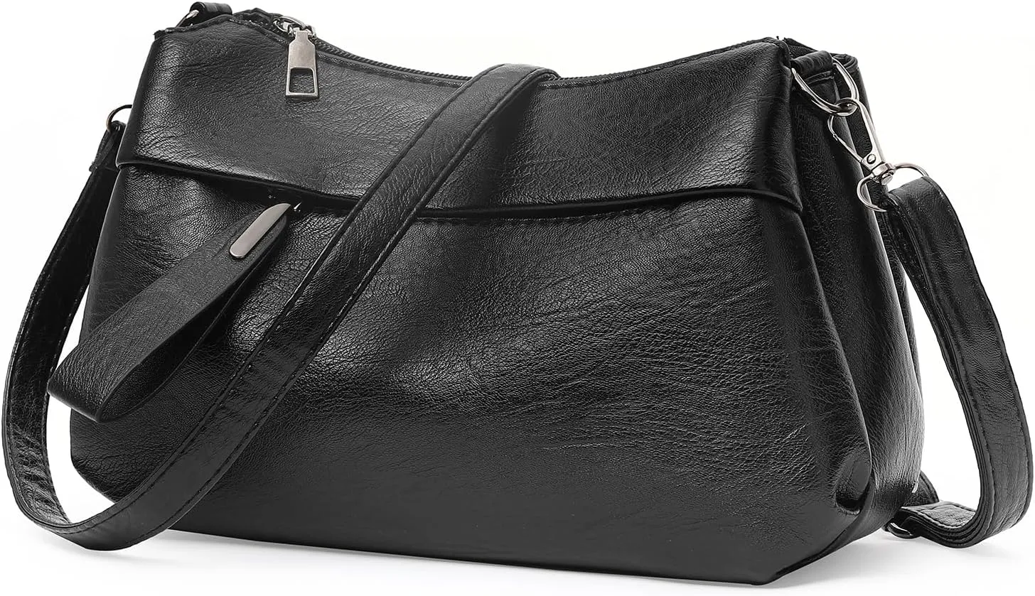 GOIACII Shoulder Bag for Women Leather Purse Crossbody Bag with Adjustable Strap