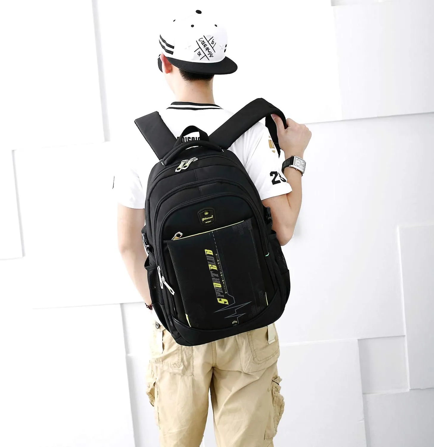 goldwheat School Backpack For Boys, Lightweight Laptop Backpack For College/Business Travel Casual Daypack Bookbag