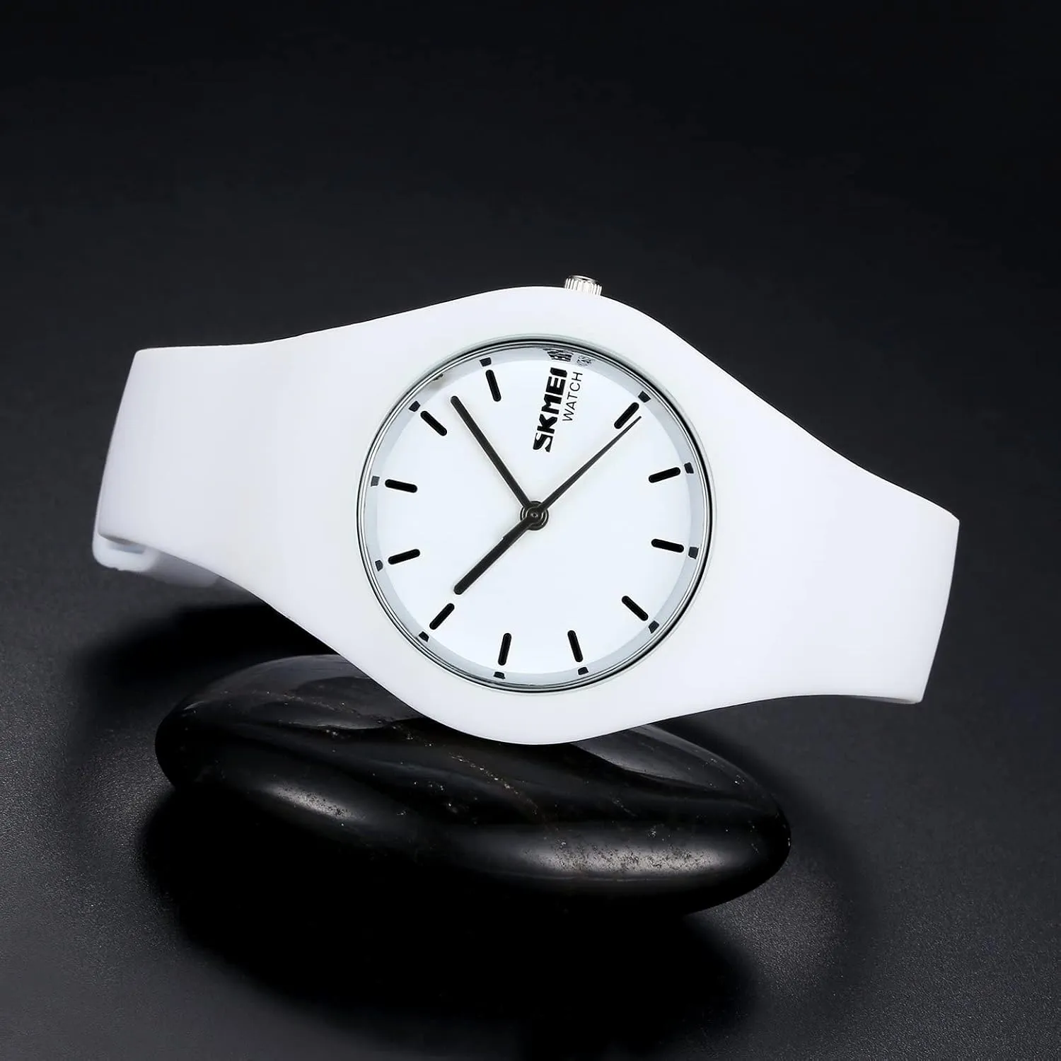 Gosasa Casual Simple Style Silicone Strap Women Men Sports Watches 30M Waterproof