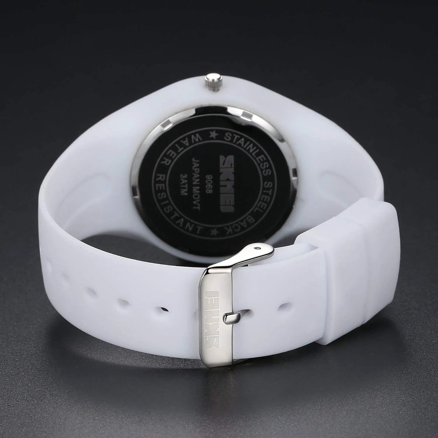 Gosasa Casual Simple Style Silicone Strap Women Men Sports Watches 30M Waterproof