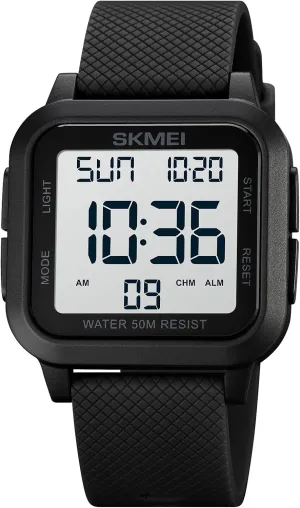 Gosasa Men Sports Military Watches Digital Airplane Shaped LED Light Waterproof Watches