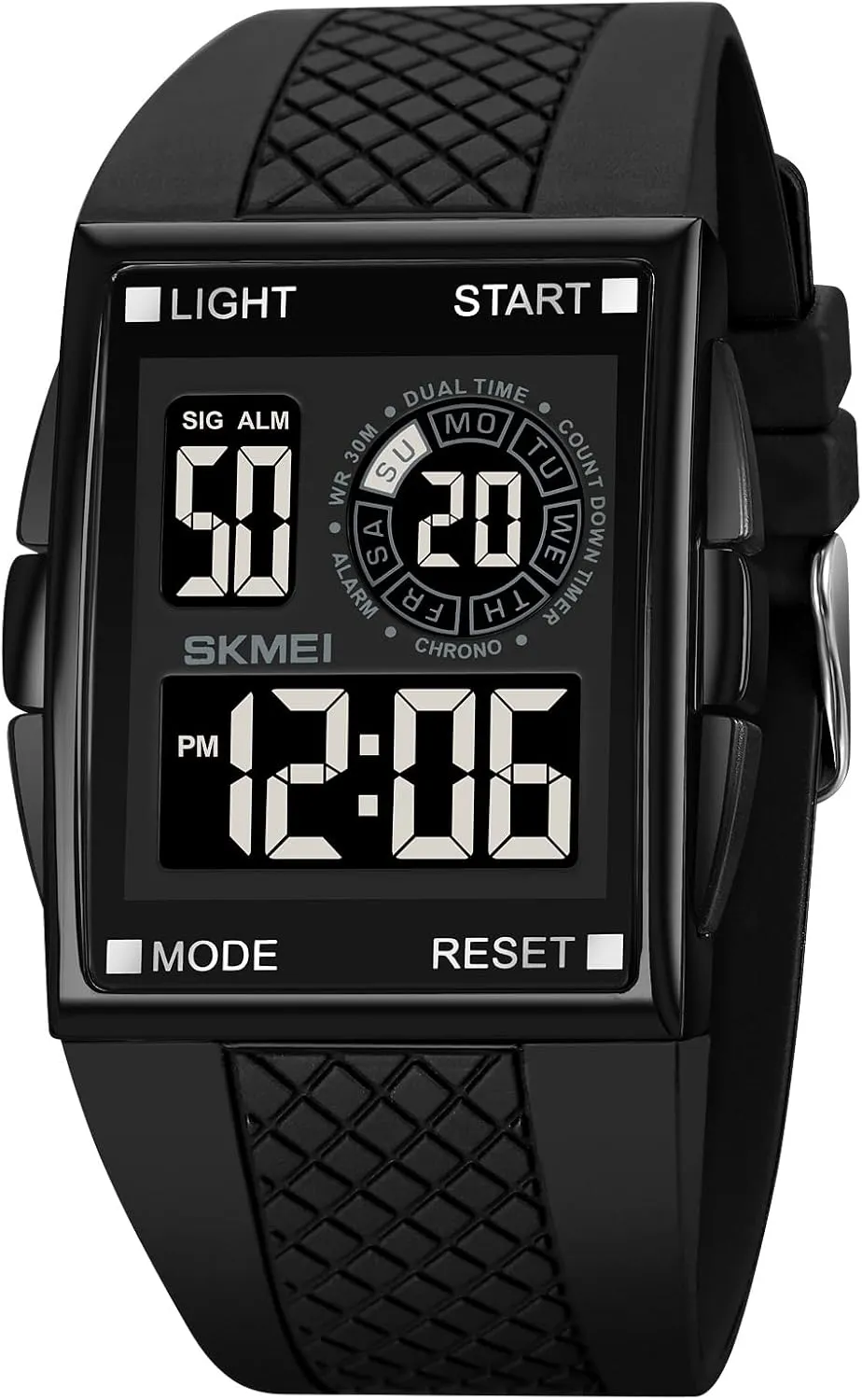 Gosasa Men Sports Military Watches Digital Airplane Shaped LED Light Waterproof Watches