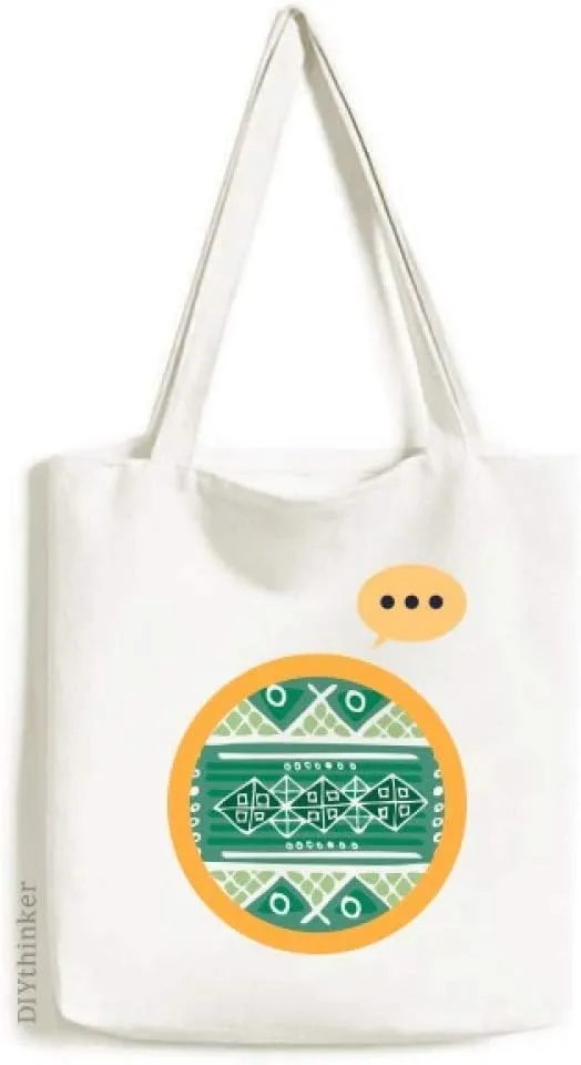 Green Hills Mexico Totems Ancient Civilization Expression Gift Sack Canvas Tote Shoulder Bag
