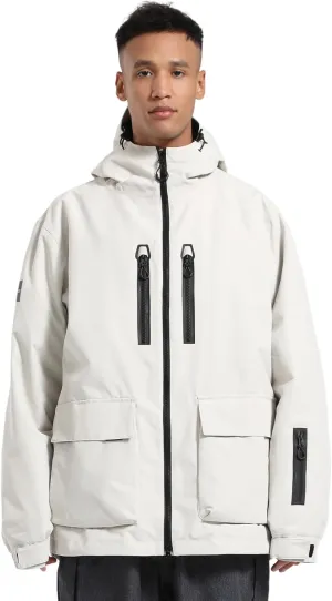 GSOU SNOW Men's Ski Jacket Snowboard Snow Coat Waterproof Windproof Insulated Winter Mountain Outdoor Sports Hooded Warm
