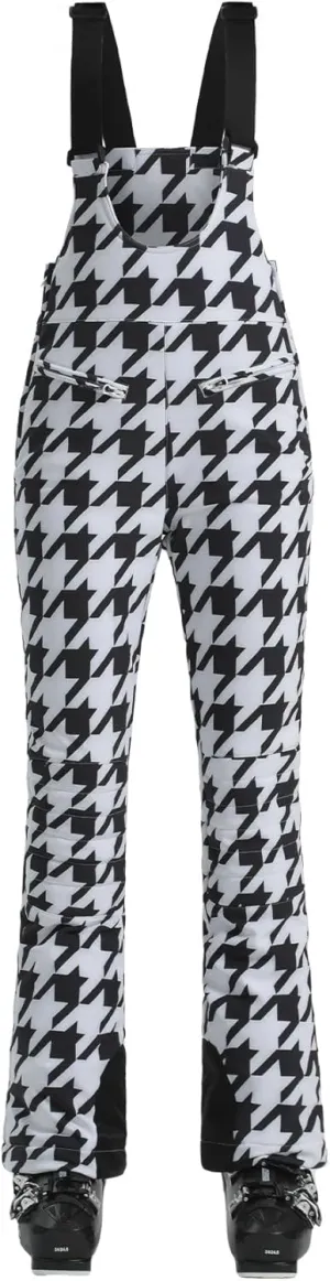 GSOU SNOW Womens Ski Bibs Snow Pants Snowboard Slim Overalls Insulated Waterproof Windproof Warm Winter