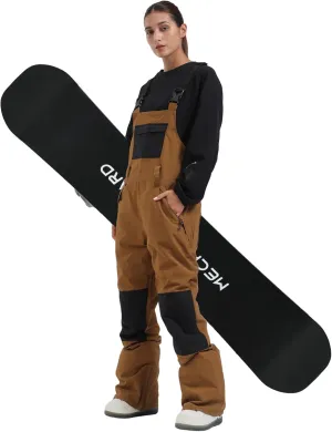 GSOU SNOW Womens Ski Bibs Snowboard Pants Snow Overalls Waterproof Windproof Winter Outdoor Sports