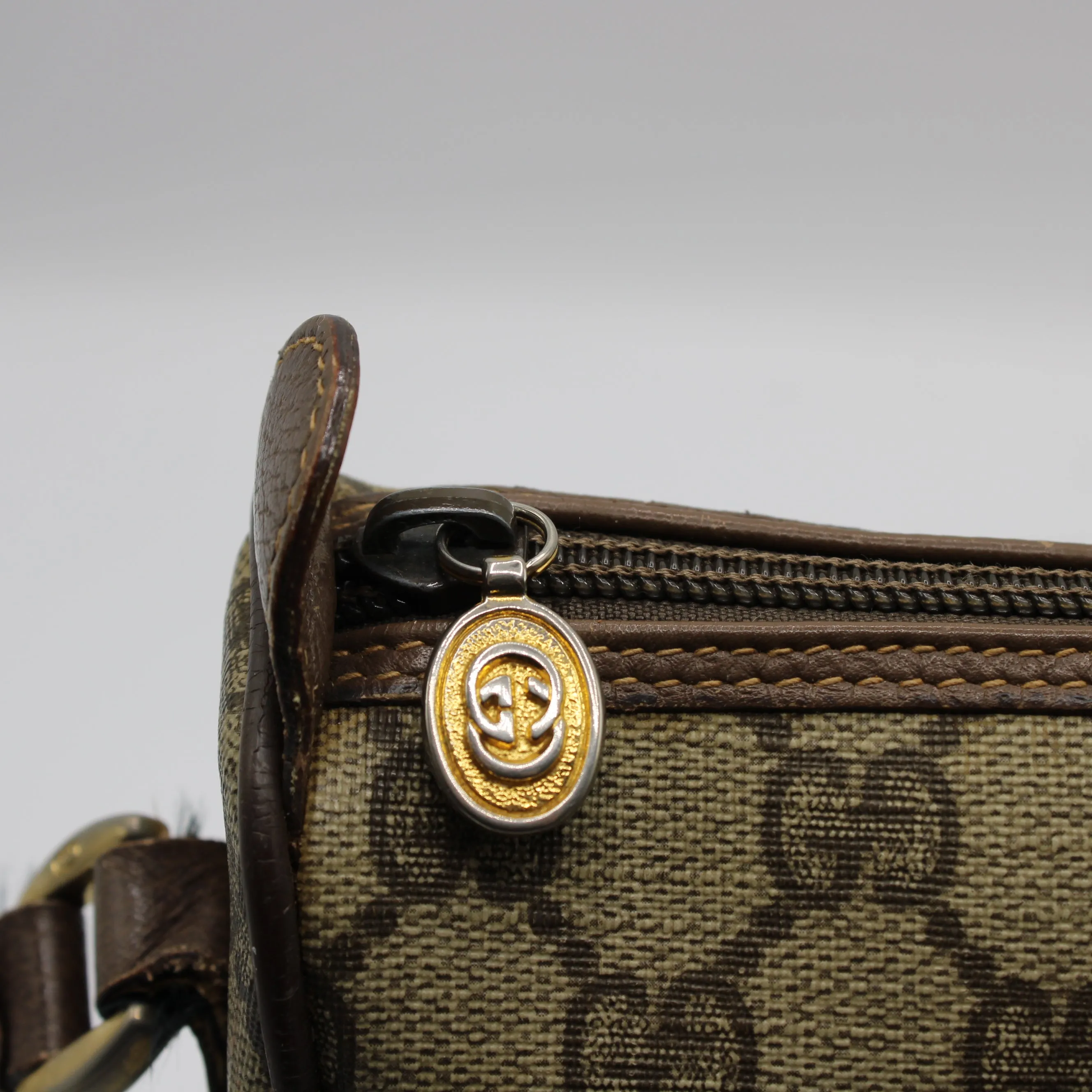 Gucci Brown GG Supreme Ophidia Crossbody Bag