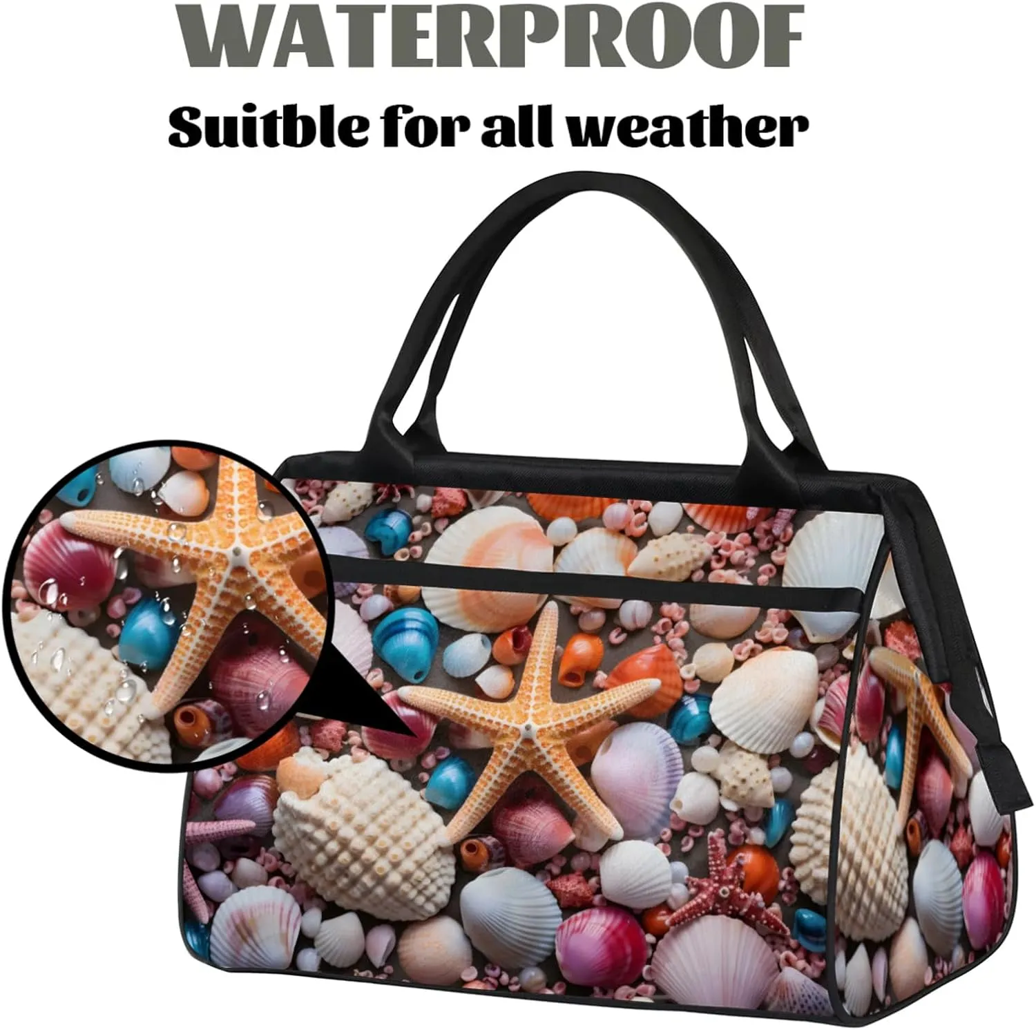 Gym Bag for Women Men, Travel Sports Duffel Bag with Trolley Sleeve, Gym Bag Weekender Overnight Bag Carry On Tote Bag