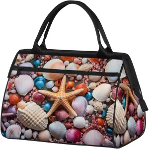 Gym Bag for Women Men, Travel Sports Duffel Bag with Trolley Sleeve, Gym Bag Weekender Overnight Bag Carry On Tote Bag
