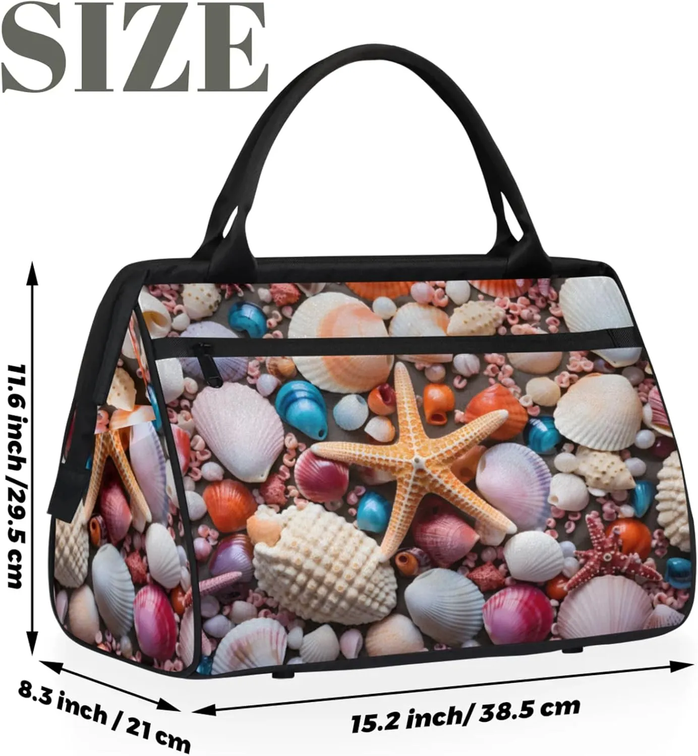 Gym Bag for Women Men, Travel Sports Duffel Bag with Trolley Sleeve, Gym Bag Weekender Overnight Bag Carry On Tote Bag