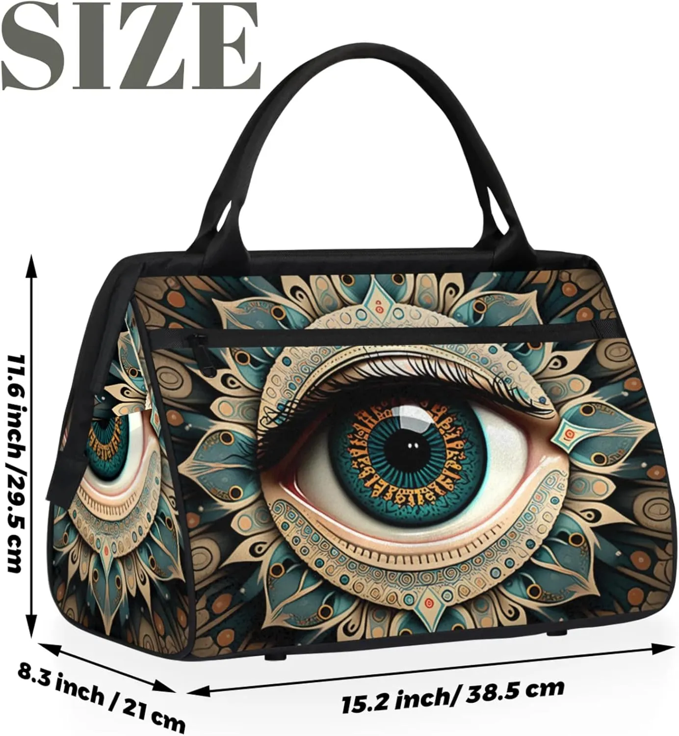 Gym Bag for Women Men, Travel Sports Duffel Bag with Trolley Sleeve Overnight Bag Carry On Tote Bag for Travel Gym Sport