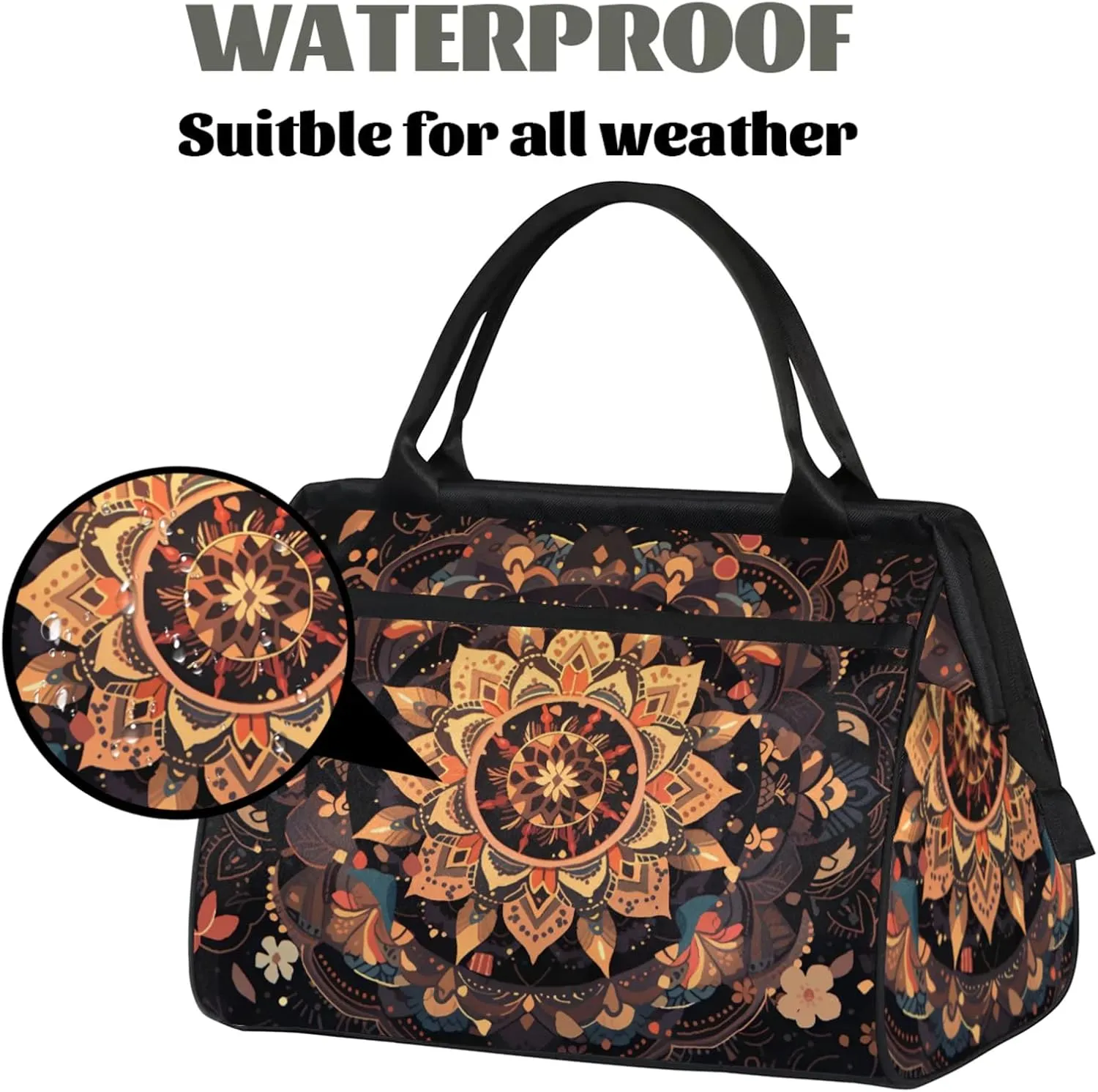 Gym Bag for Women Men, Travel Sports Duffel Bag with Trolley Sleeve Overnight Bag Carry On Tote Bag for Travel Gym Sport