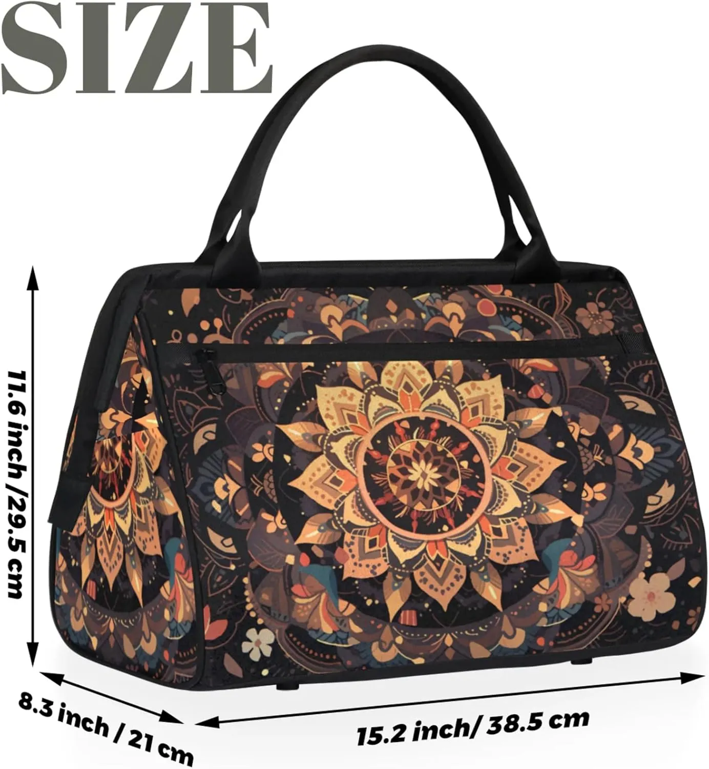 Gym Bag for Women Men, Travel Sports Duffel Bag with Trolley Sleeve Overnight Bag Carry On Tote Bag for Travel Gym Sport