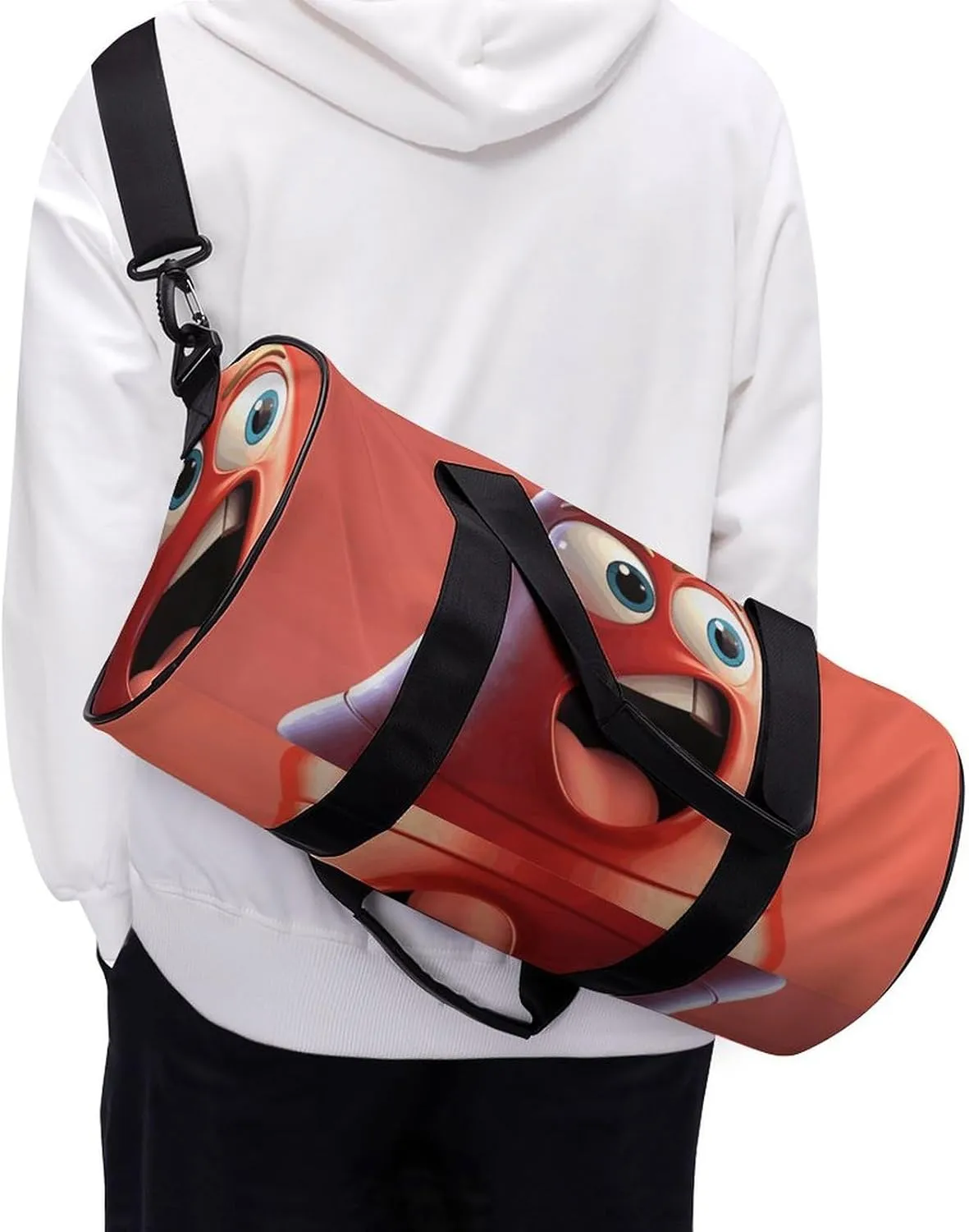 Gym Bags Small Cartoon Bell79546220-007d-11ef-8e6d-d148611795c7 Duffel Bag Overnight Bag with Shoe Compartment Carryon Bag for Men Women