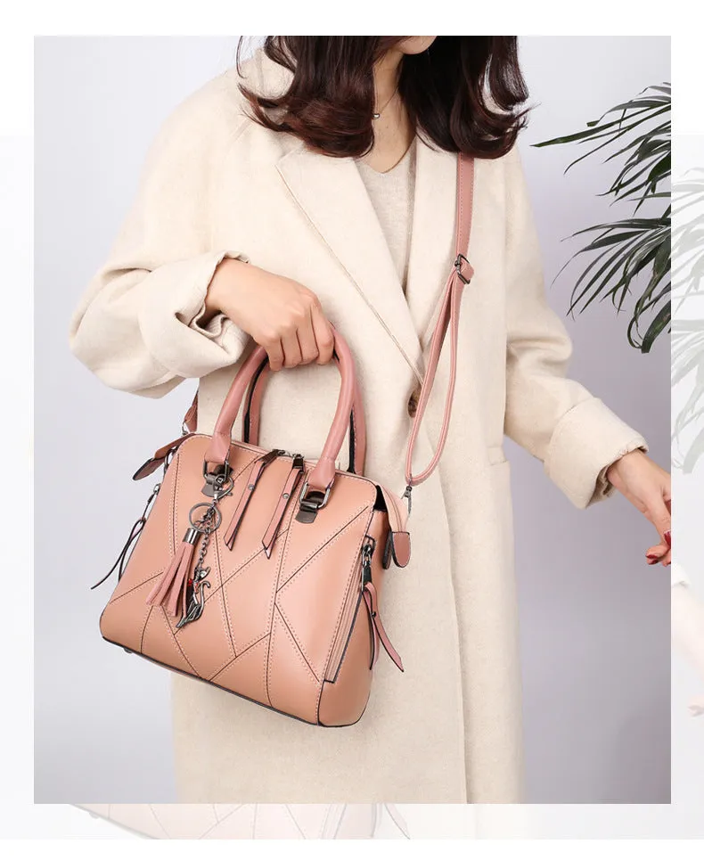 H1282 - Korean Simple Shoulder Handbag Set