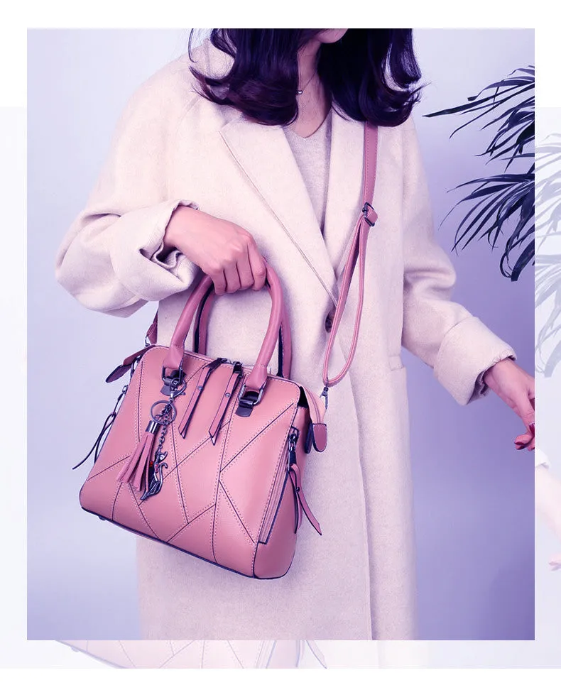 H1730 - Korean Simple Shoulder Handbag Set