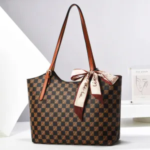 H1846 - Printed Large Tote Handbag