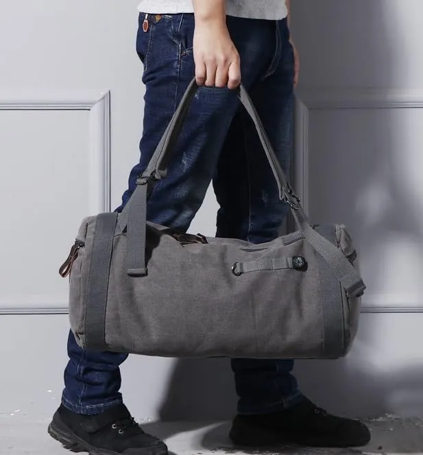 Habrur Duffel Bag 19in Duffle Bag for Men Canvas Travel Duffel Bags Women Overnight Weekender Bag Traveling Overnight Bag Travel (Color : D, Size : 50 * 27 * 25cm)