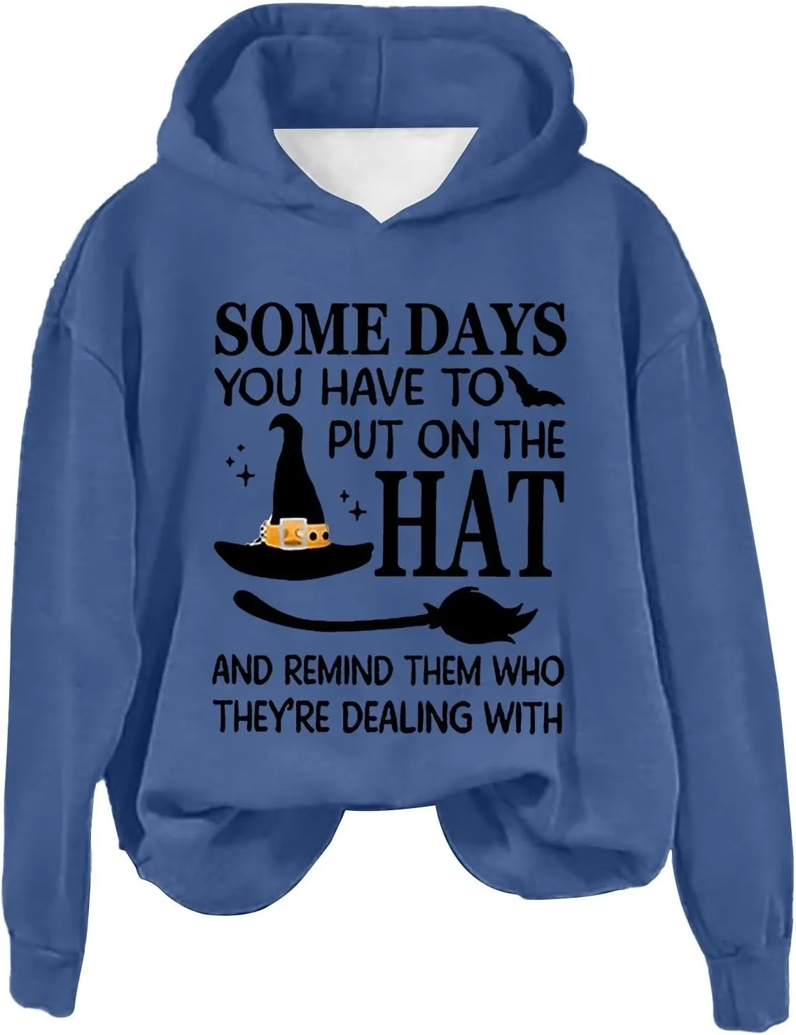 Halloween spooky Sweatshirts Women's Fashion Casual Letter Halloween Printed Round Halloween Cute Crewneck