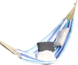 Hammocks Outdoor Hammock Woven Tassel Thick Canvas Straight Stick Anti-Rollover Leisure Camping Single Double Swing Camping Hammocks(White,B)