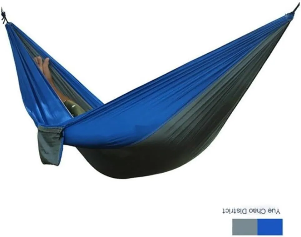 Hamock Outdoor Thickened Canvas Outdoor Bent Wooden Stick Hanging Sheet Double Hammock Swing Dormitory Camping Hanmock(A)