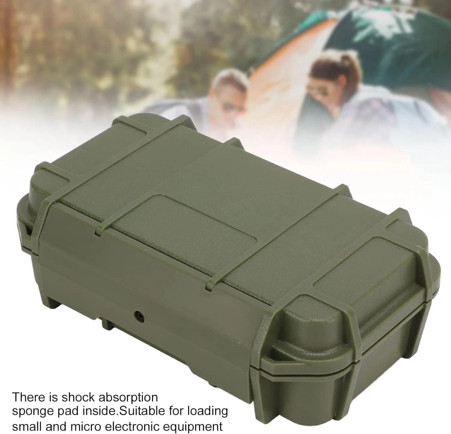 Hapivida Waterproof Dry Box Protective Case, 2Pcs Outdoor Waterproof Shockproof Boxs ABS Plastic Storage Tool Box for Camping, Fishing, Hiking, Water Sports